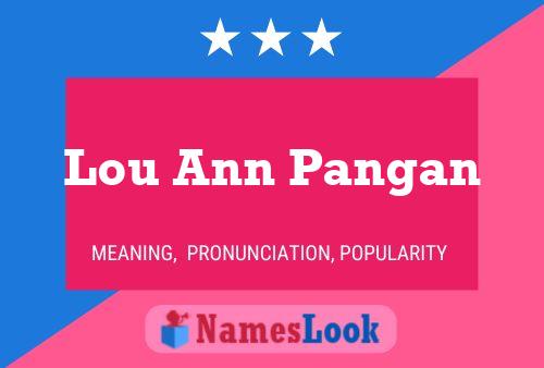 Постер имени Lou Ann Pangan