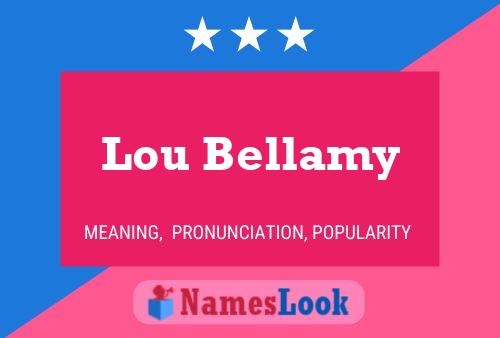 Постер имени Lou Bellamy