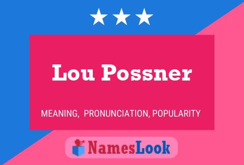 Постер имени Lou Possner