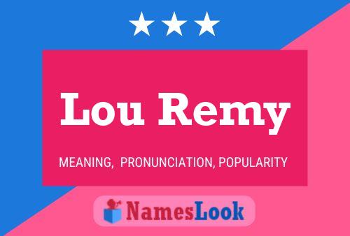 Постер имени Lou Remy