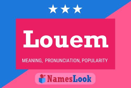 Постер имени Louem