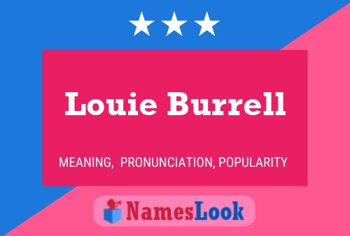 Постер имени Louie Burrell