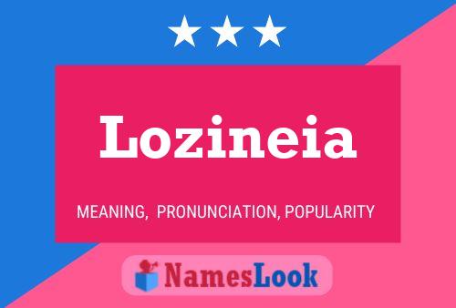 Постер имени Lozineia