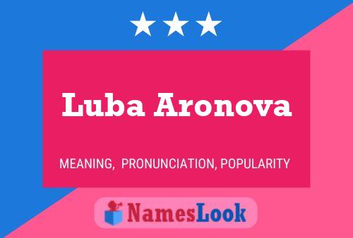 Постер имени Luba Aronova