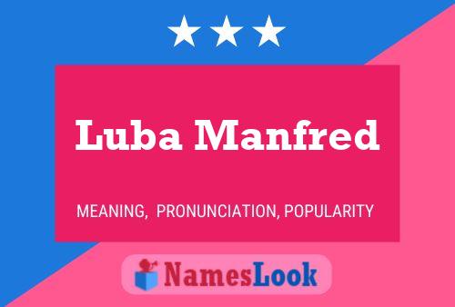 Постер имени Luba Manfred