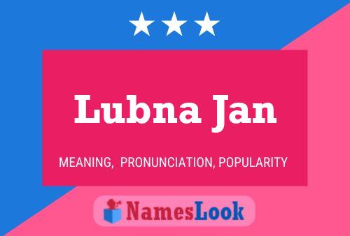 Постер имени Lubna Jan