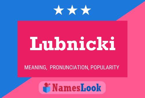 Постер имени Lubnicki