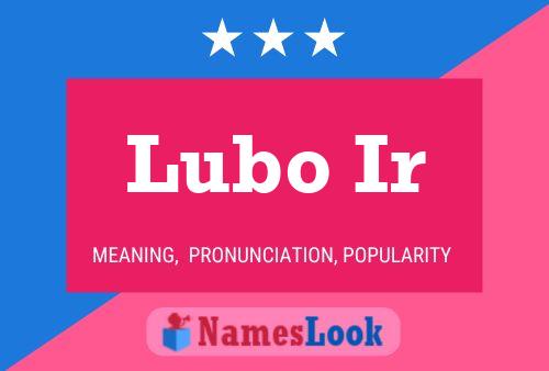 Постер имени Lubo Ir