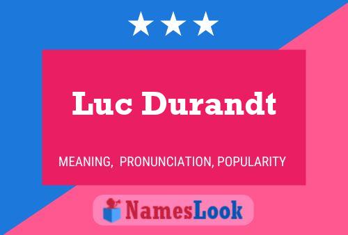 Постер имени Luc Durandt