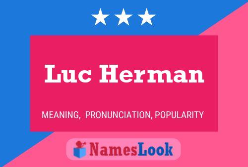 Постер имени Luc Herman