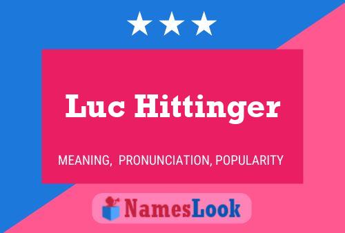 Постер имени Luc Hittinger