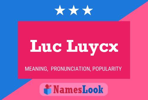 Постер имени Luc Luycx