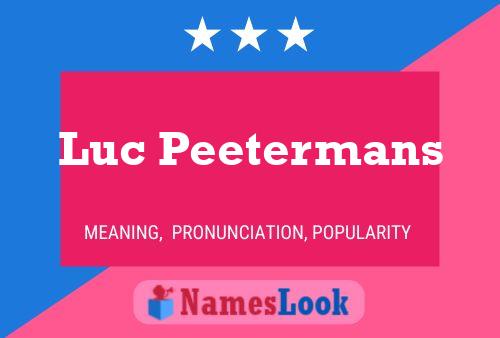 Постер имени Luc Peetermans