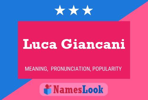 Постер имени Luca Giancani