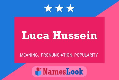 Постер имени Luca Hussein