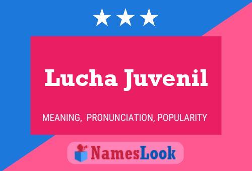 Постер имени Lucha Juvenil