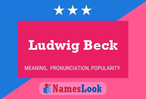 Постер имени Ludwig Beck