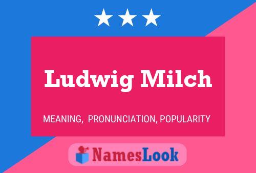 Постер имени Ludwig Milch