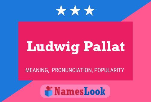 Постер имени Ludwig Pallat