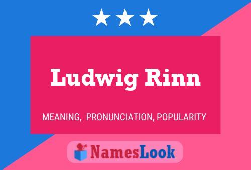 Постер имени Ludwig Rinn