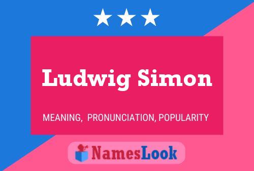 Постер имени Ludwig Simon