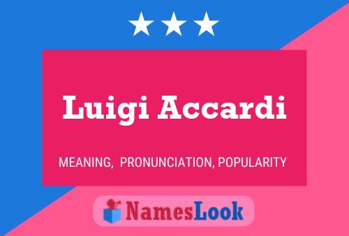 Постер имени Luigi Accardi