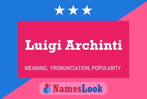 Постер имени Luigi Archinti