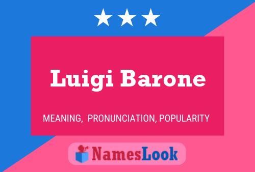 Постер имени Luigi Barone