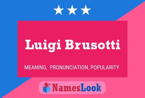 Постер имени Luigi Brusotti