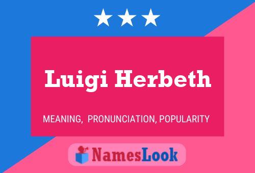 Постер имени Luigi Herbeth