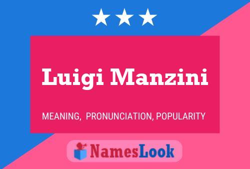 Постер имени Luigi Manzini