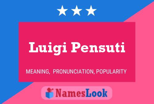 Постер имени Luigi Pensuti