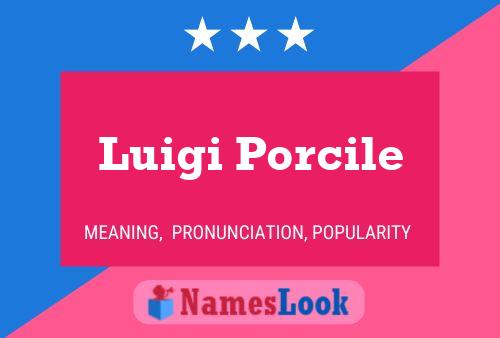 Постер имени Luigi Porcile