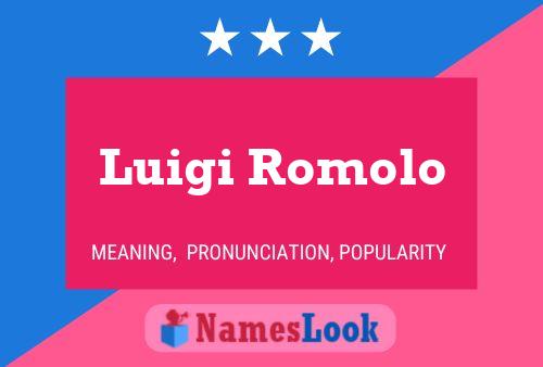 Постер имени Luigi Romolo