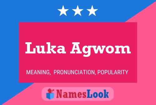 Постер имени Luka Agwom