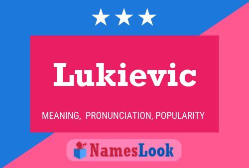 Постер имени Lukievic