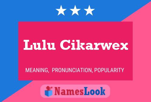 Постер имени Lulu Cikarwex