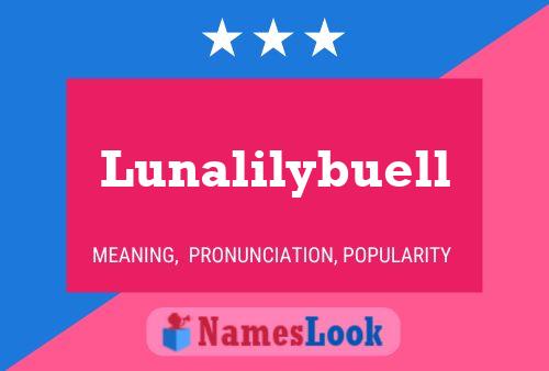 Постер имени Lunalilybuell