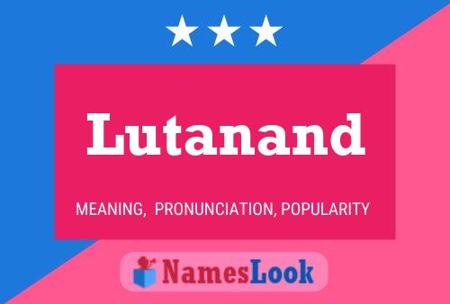 Постер имени Lutanand