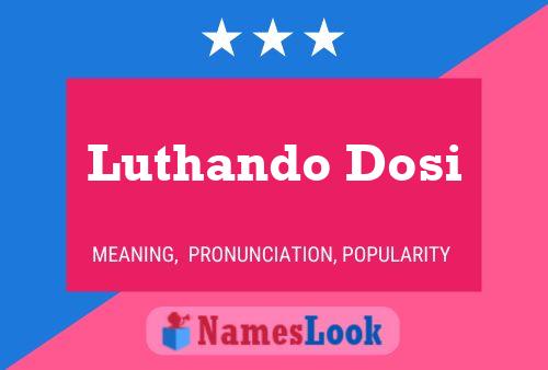 Постер имени Luthando Dosi