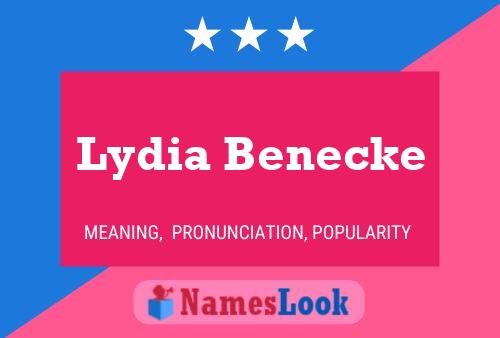 Постер имени Lydia Benecke