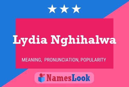 Постер имени Lydia Nghihalwa