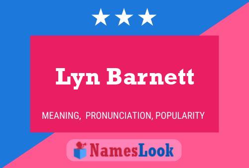 Постер имени Lyn Barnett