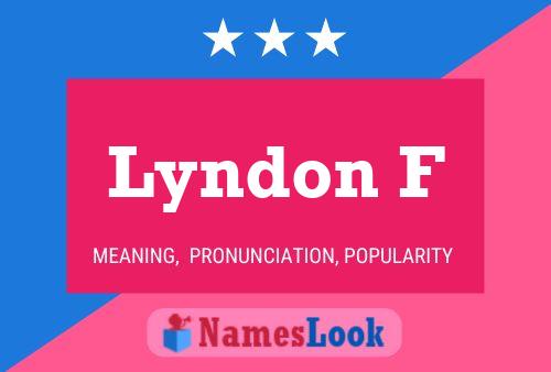 Постер имени Lyndon F