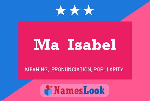 Постер имени Ma  Isabel