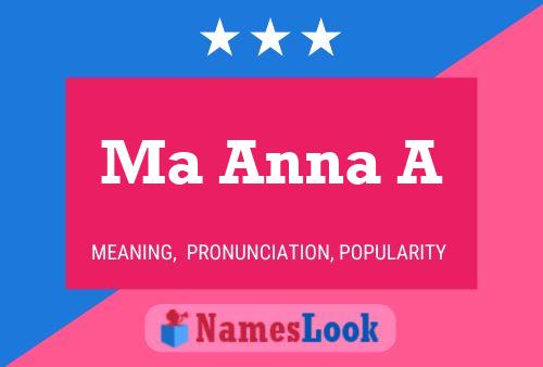 Постер имени Ma Anna A