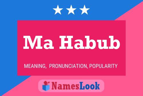 Постер имени Ma Habub