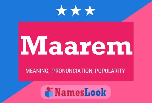 Постер имени Maarem