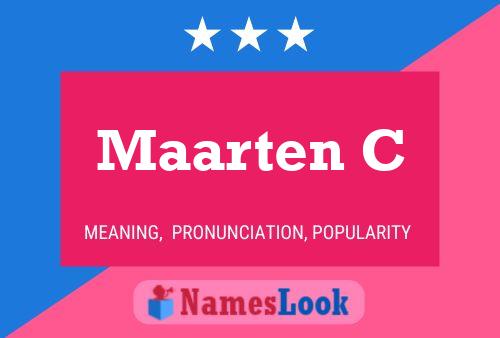 Постер имени Maarten C