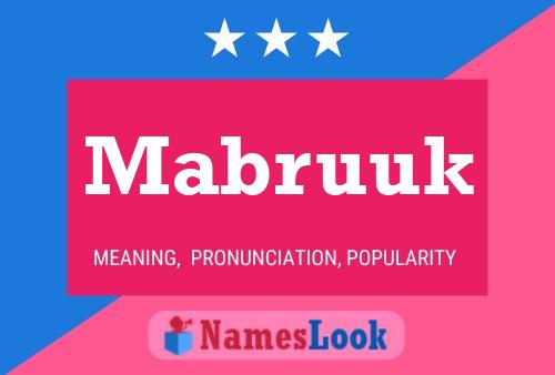 Постер имени Mabruuk